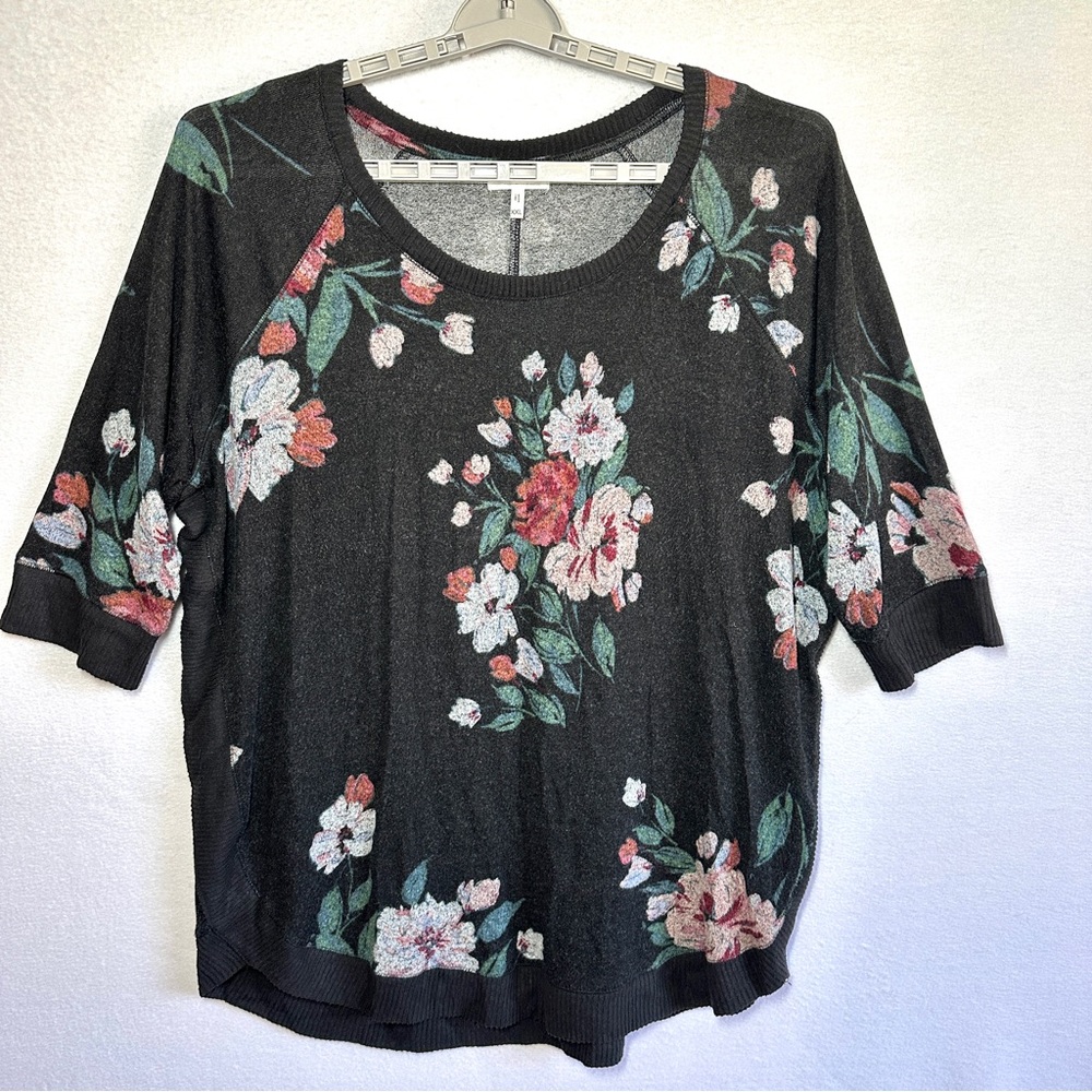 Maurices Floral Pullover Top Women's XXL Flowers Lightweight Round Hem Soft
